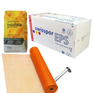 Termosistem Complet Polistiren Expandat SWISSPOR EPS80 10CM 1M2