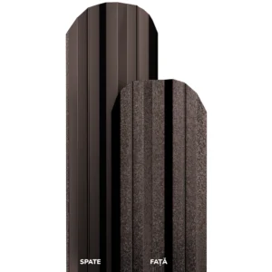 Sipca Metalica TISA Hi-Mat 0,5mm, SPATE MARO, FATA MARO CEDRU, 11,5CM RAL 8019 0,4M