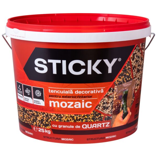 Tencuiala decorativa mozaic pentru soclu Sticky 25KG