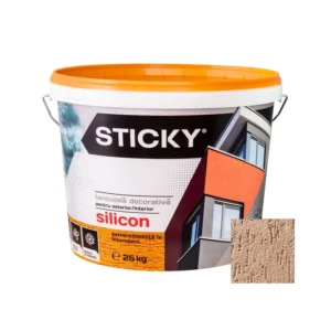 Tencuiala Decorativa cu Silicon Sticky Scoarță Copac 2mm Mandarin + Amorsa Cadou