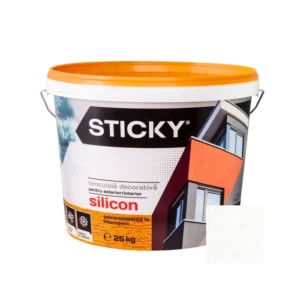 Tencuiala Decorativa cu Silicon Sticky Bob Orez 1,5mm Alba + Amorsa Cadou