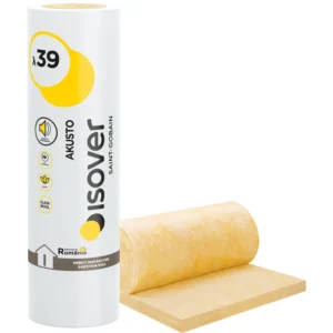 Vata minerala de sticla Isover Akusto 2x9000x600x75mm, 10,8mp/rola