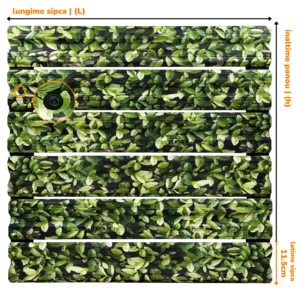 Sipca Metalica Orizontala 0,45MM MERISOR 11,5CM LUNGIME 0,5M