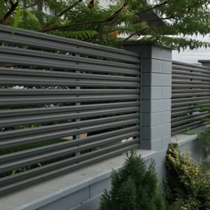 Sipca Metalica Orizontala Mat Dublu 0,5MM, spate Gri Grafit, fata Gri Grafit RAL7024 11,5CM 0,4M