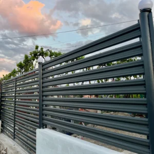 Sipca Metalica Orizontala Mat Dublu 0,5MM, spate Gri Atlantic, fata Gri Atlantic RAL7016 11,5CM 0,4M