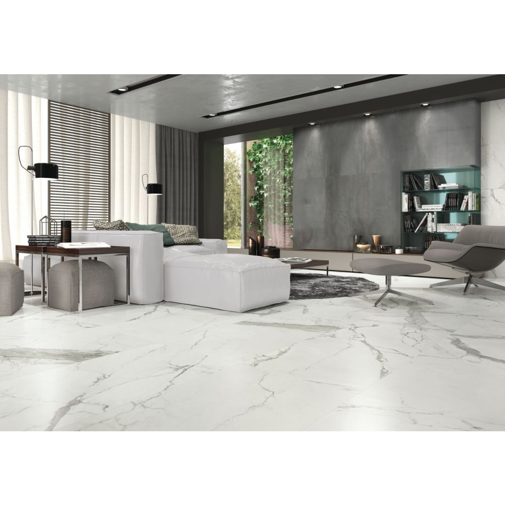 Gresie portelanata STATUARIO EVA MAT 60x120cm 1mp - imagine 2