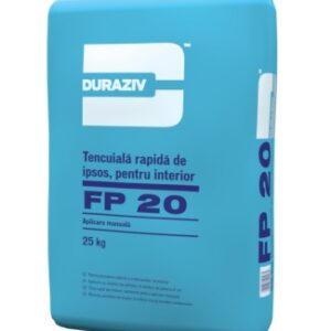 Duraziv FP 20, Tencuială rapidă de ipsos pentru interior 25KG