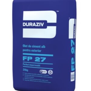 Duraziv FP 27, Glet de ciment alb cu Kauciuc® pentru exterior 20kg
