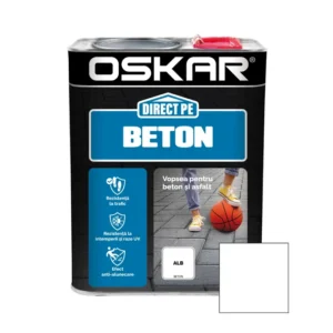 Email Oskar Direct pe beton ALB 2,5L