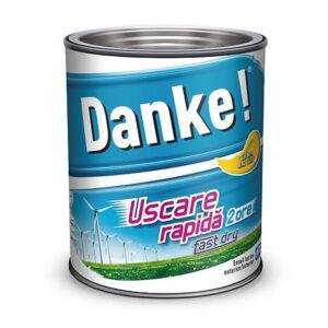 Email danke! Uscare rapida lemn/metal, galben ral1018 0,75l