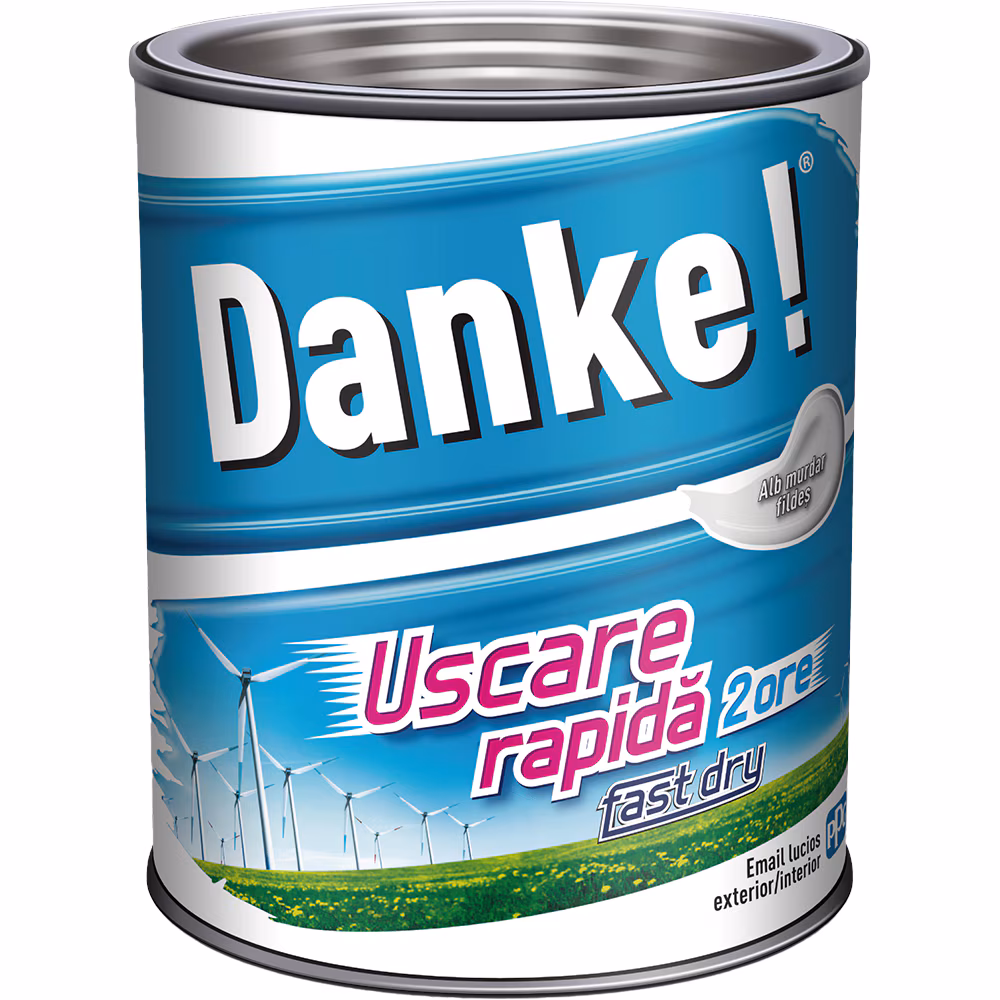 Email danke! Uscare rapida lemn/metal, alb murdar fildes 0,75l