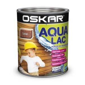 Lac pentru lemn Oskar Aqua Lac, pe baza de apa CASTAN 0,75L