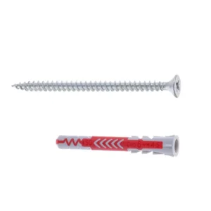 Diblu universal, din nylon, Fischer Duopower, 6 x 50 mm, cu surub, cu cap inecat, Pozidriv, PZ2