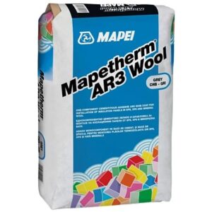 Adeziv polistiren si vata minerala, Mapei Mapetherm AR3 Wool, exterior, 25 kg