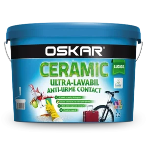 Vopsea ultralavabila interior, Oskar Ceramic Lucios, 2,5L