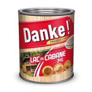 Lac pentru cabane 3 in 1, Danke, Incolor, 0,75L