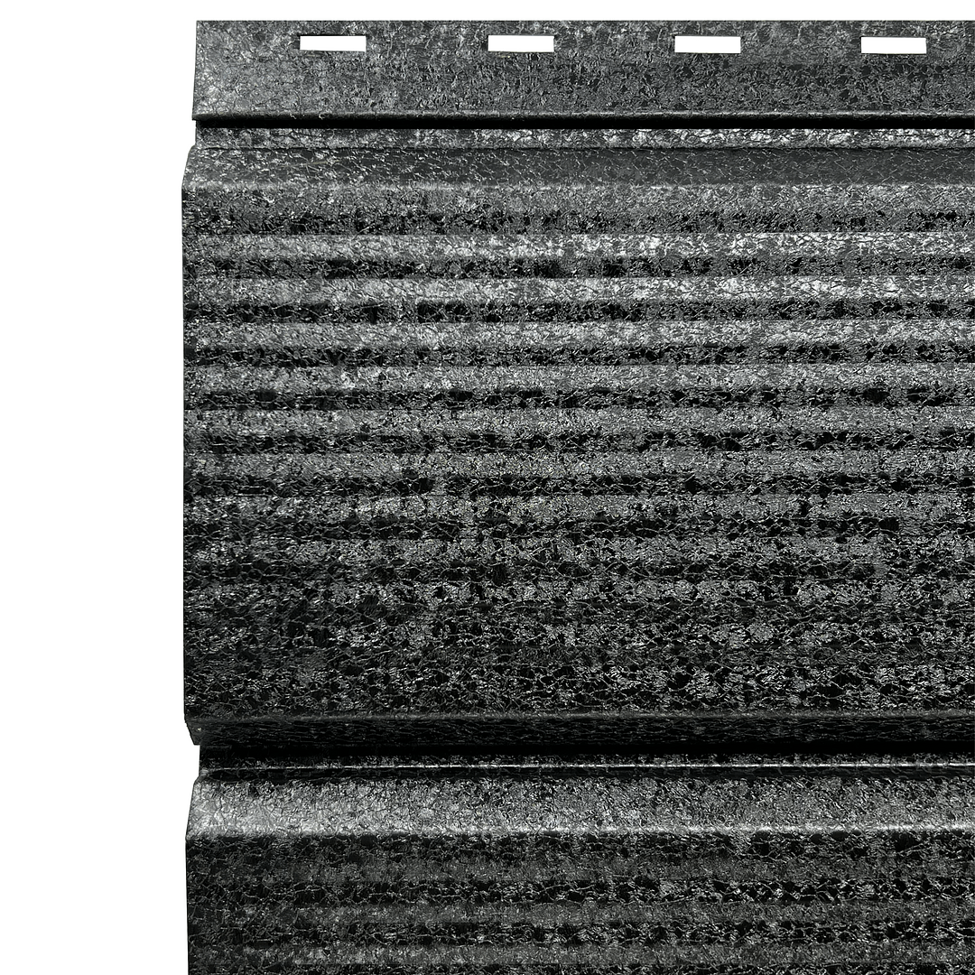 Lambriu Metalic Venus Striat 0,5mm, culoare spate Negru, culoare fata Negru De Noapte Ral9005 260x2500mm - imagine 4