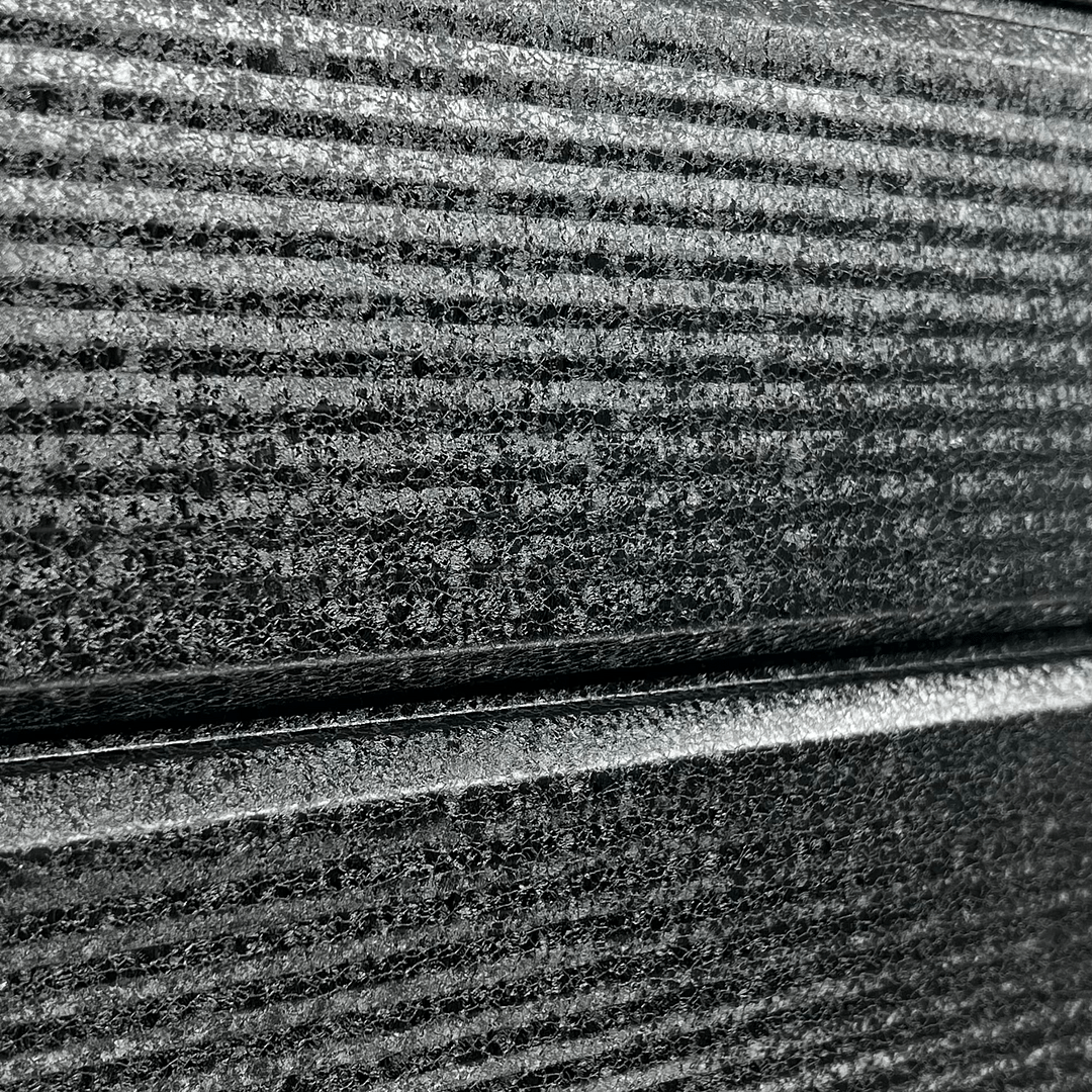 Lambriu Metalic Venus Striat 0,5mm, culoare spate Negru, culoare fata Negru De Noapte Ral9005 260x2500mm - imagine 5