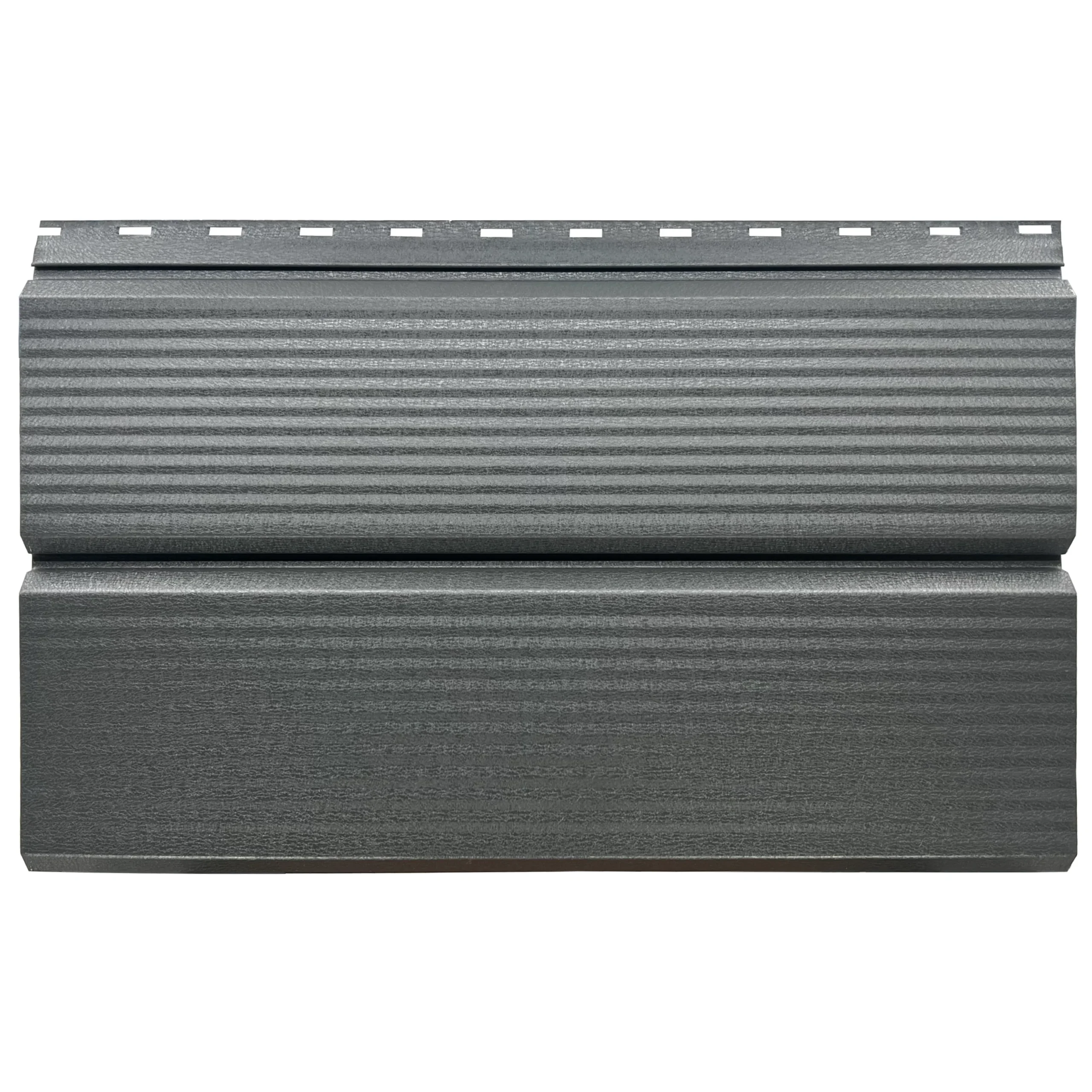 Lambriu Metalic Venus Striat 0,45mm, culoare spate Gri Închis, culoare fata Gri Grafit Ral7024 260x2500mm