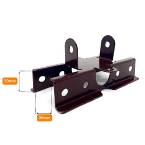 Suport Țeavă Maro RAL8017 30x20mm 1mm grosime
