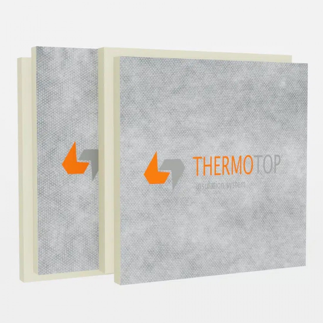 Placa PIR Thermotop DV-DV, cu membrana difuzie vapori, 0,021 W/mk, grosime 80mm - 1mp