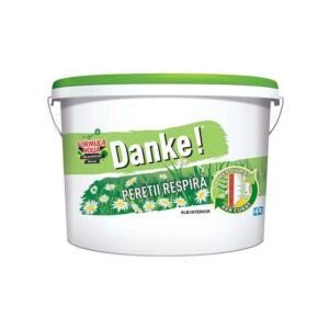 Vopsea lavabila interior, Danke peretii respira, alb, 2,5L